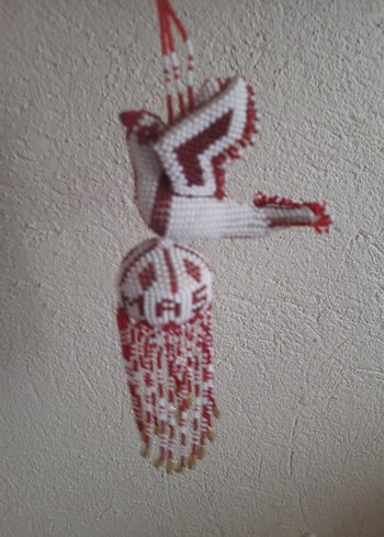 Diğer Püsküllü Kırmızı Nakışlı