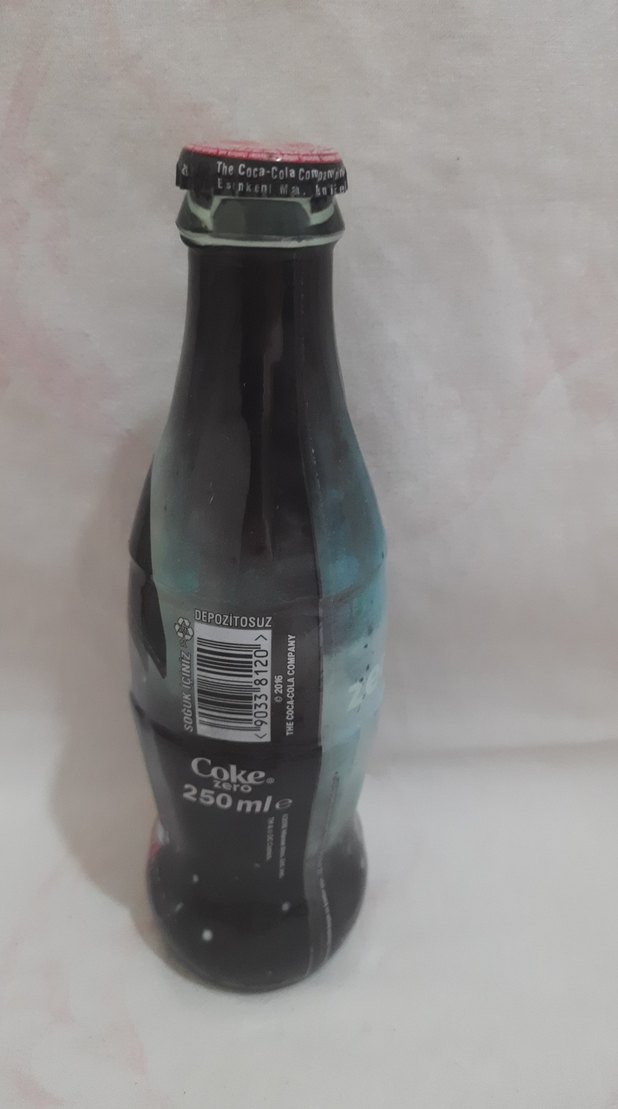 Siyah Coca-Cola Zero Şişesi - Görsel 4