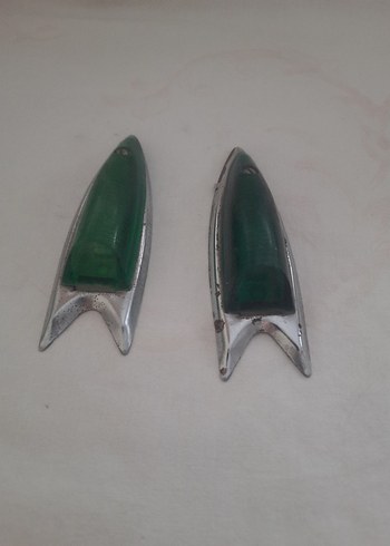 Parlak Yeşil Vintage araç lambalari - Görsel 4