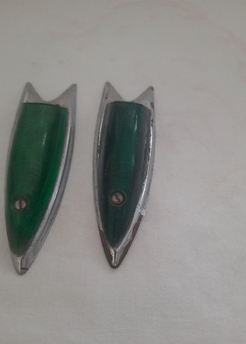 Parlak Yeşil Vintage araç lambalari - Görsel 3