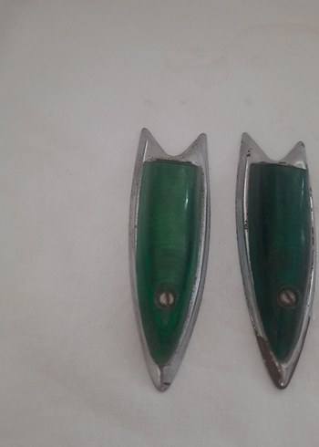 Parlak Yeşil Vintage araç lambalari - Görsel 2