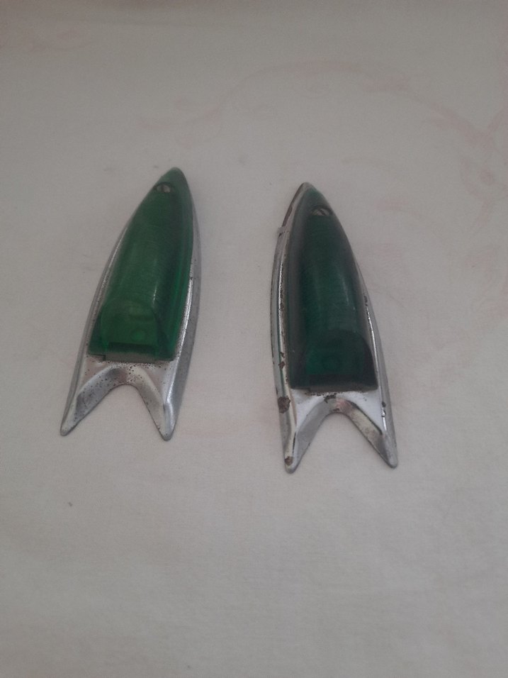 Parlak Yeşil Vintage araç lambalari - Görsel 4