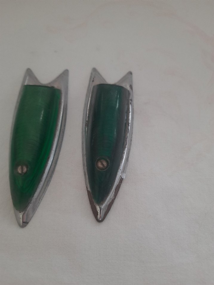 Parlak Yeşil Vintage araç lambalari - Görsel 3