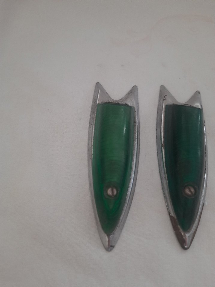 Parlak Yeşil Vintage araç lambalari - Görsel 2