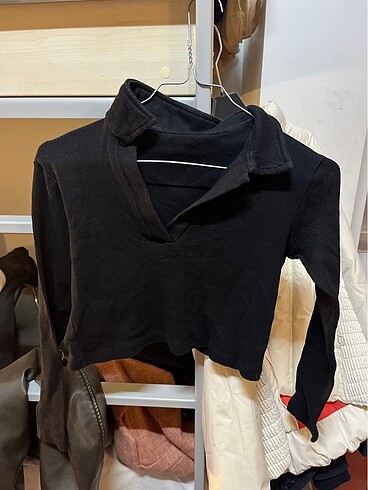 siyah crop top