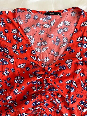 Çiçekli ipli bluz gömle - Görsel 6