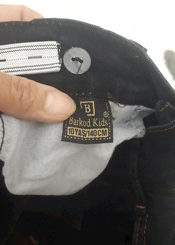 siyah füme karışımı erkek çocuk kot pantolon - Görsel 3