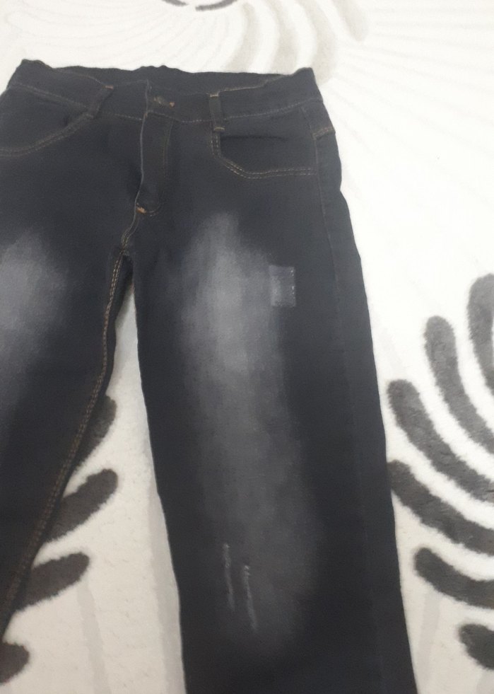 siyah füme karışımı erkek çocuk kot pantolon - Görsel 2