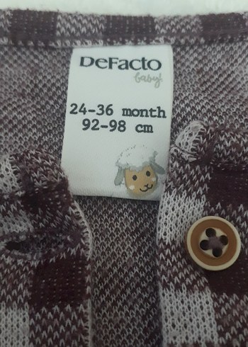 Kız Çocuk Gri Kareli Uzun Kollu Elbise - Görsel 4