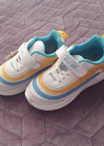 Unisex  Çok Renkli Cırtlı Spor Ayakkabı - Görsel 3