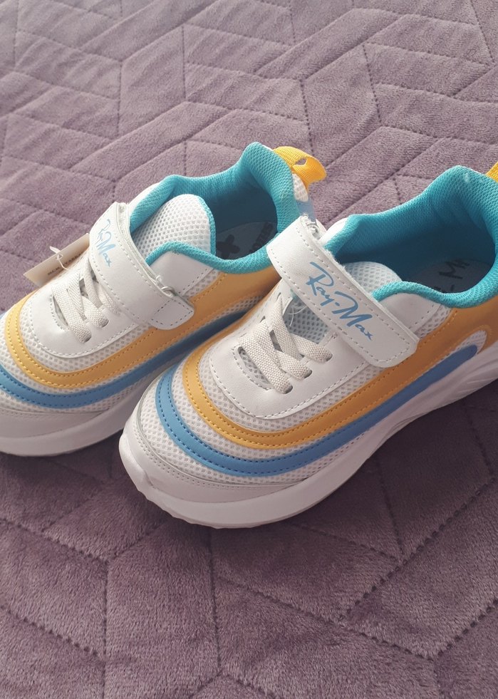 Unisex  Çok Renkli Cırtlı Spor Ayakkabı - Görsel 3