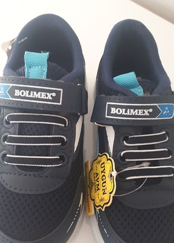 Mavi Erkek Çocuk Spor Ayakkabı Velcro Bantlı - Görsel 4