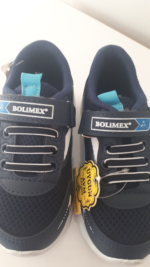 Mavi Erkek Çocuk Spor Ayakkabı Velcro Bantlı - Görsel 4