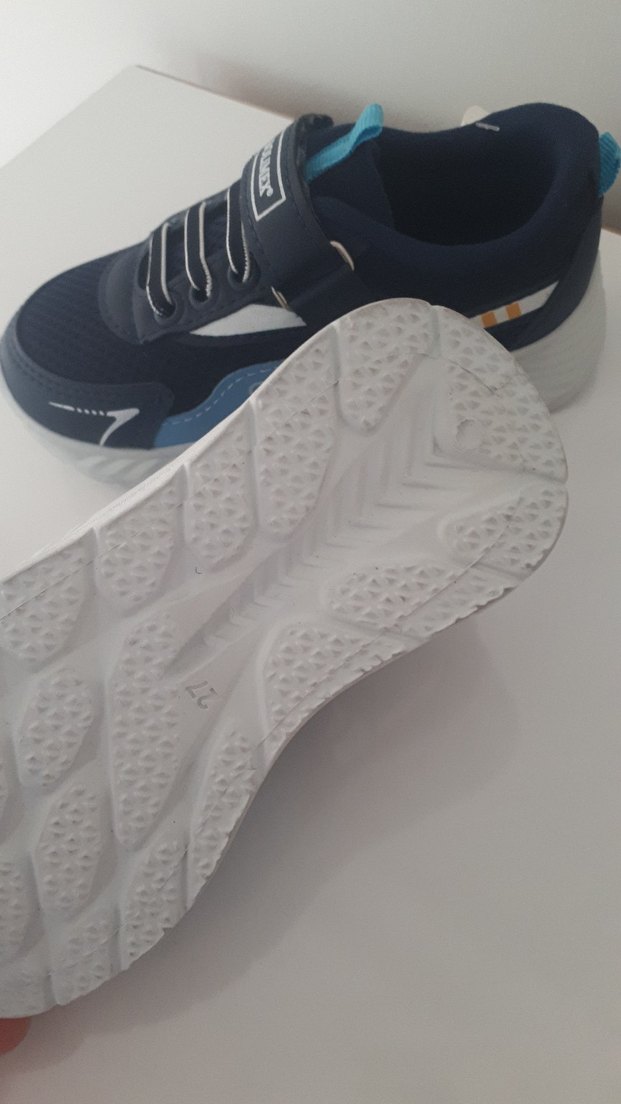 Mavi Erkek Çocuk Spor Ayakkabı Velcro Bantlı - Görsel 5