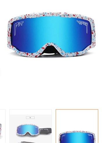 Mavi Tie-Dye Kayak Gözlüğü Velcro Bantlı - Görsel 2