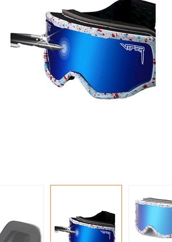 Mavi Tie-Dye Kayak Gözlüğü Velcro Bantlı - Görsel 4