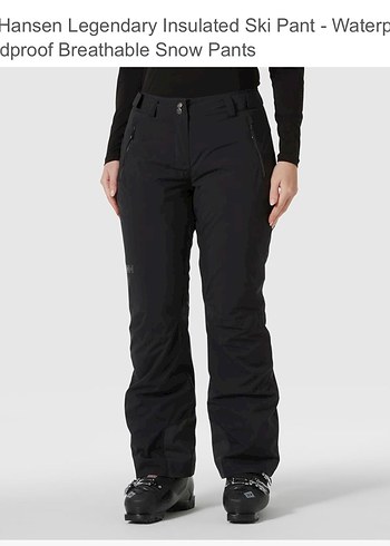 Helly Hansen Hansen Siyah Kar Pantolonu