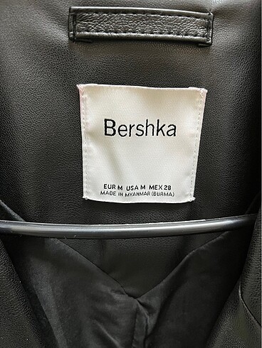 m Beden Deri blazer ceket