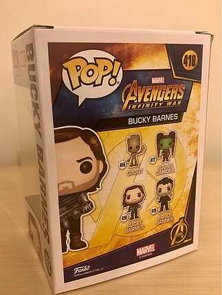  Beden (Orijinal) Funko Pop Marvel 418 Avengers Infinity War Bucky Barn