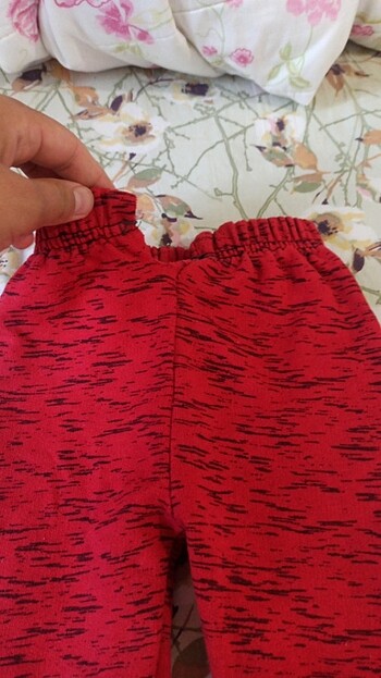 6 Ay Beden kırmızı Renk Kışlık bebek pantolon 