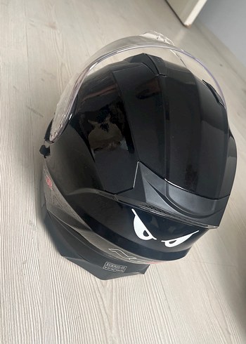 Siyah Motosiklet Kaskı - Görsel 2