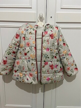 Zara kız çocuk çift taraflı mont