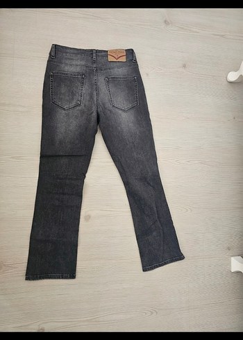 29 Beden Gri Midi Denim Kadın Jean