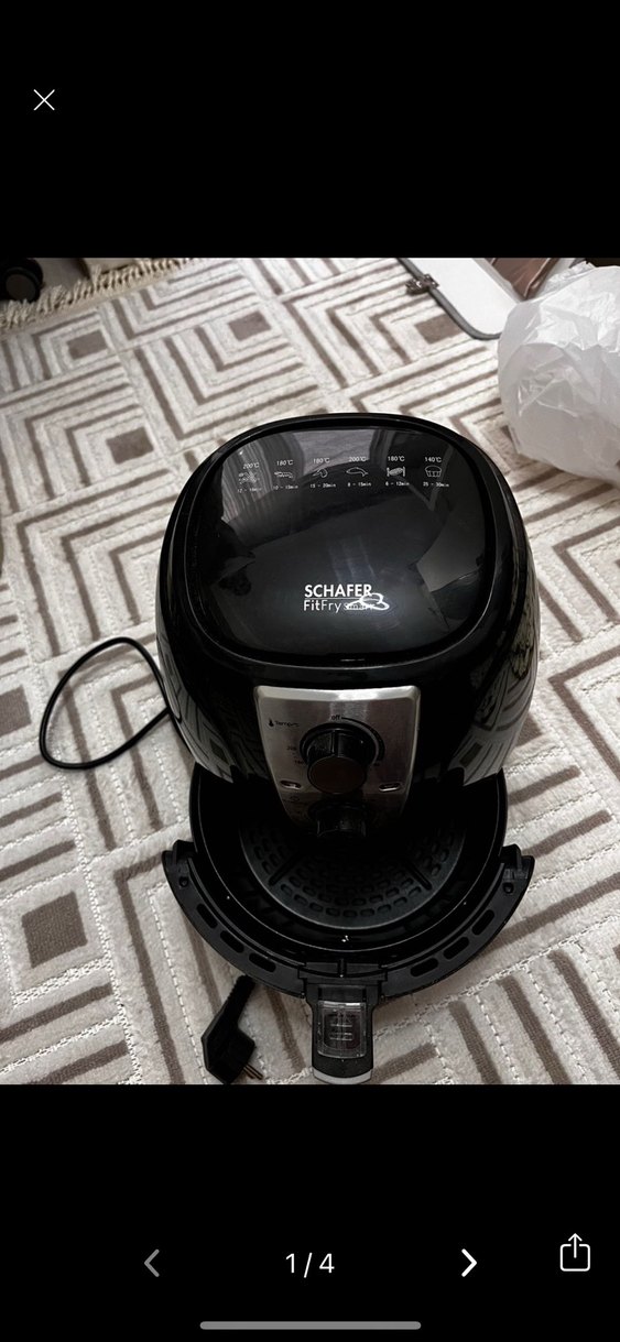 Siyah Elektrikli Hava Fritözü - Görsel 3