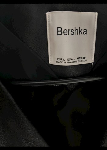 Kadın Siyah Deri Biker Ceket - Görsel 2