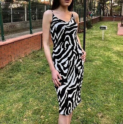 Zara zebra elbise