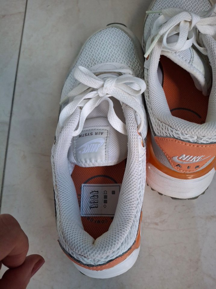 Beyaz Bağcıklı Kadın Spor Ayakkabı - Görsel 5