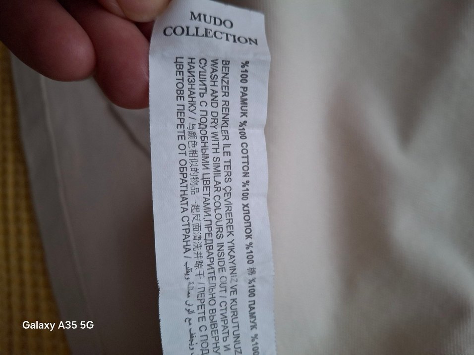 Mudo Bej Kısa Kollu Polo Yaka Midi Elbise - Görsel 4