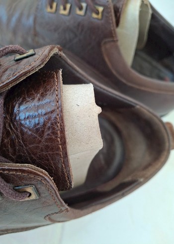 Elle Kahverengi Deri Klasik Erkek Ayakkabısı - Görsel 7