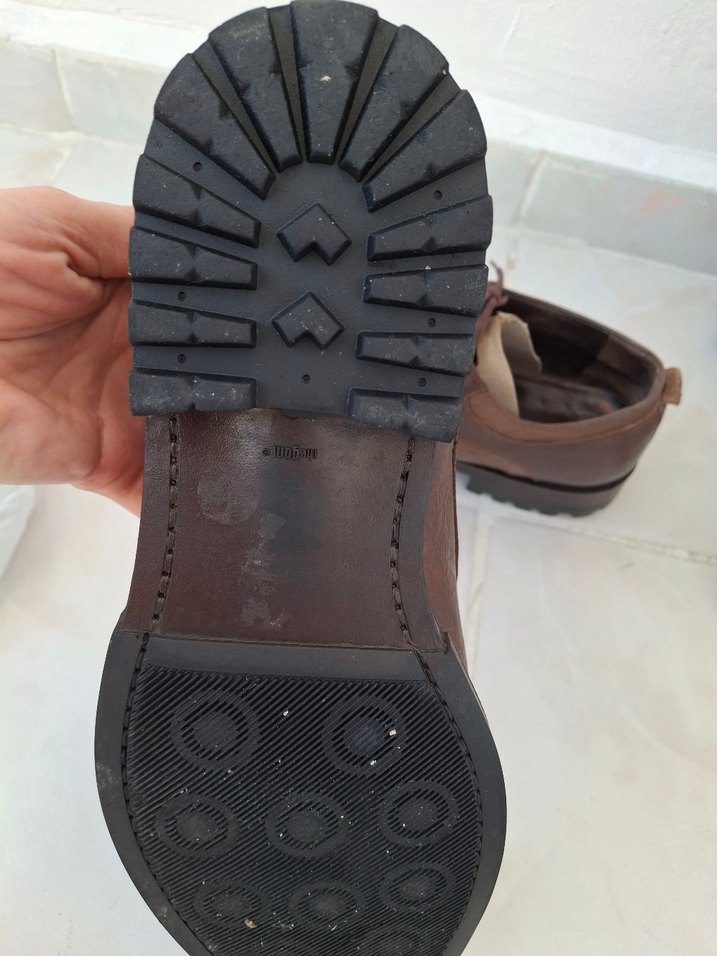 Elle Kahverengi Deri Klasik Erkek Ayakkabısı - Görsel 4