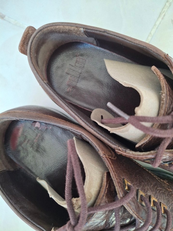 Elle Kahverengi Deri Klasik Erkek Ayakkabısı - Görsel 5