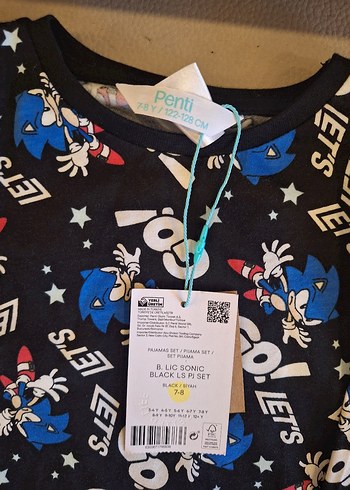 sonic erkek cocuk pijama takimi - Görsel 3