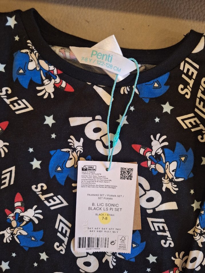 sonic erkek cocuk pijama takimi - Görsel 3