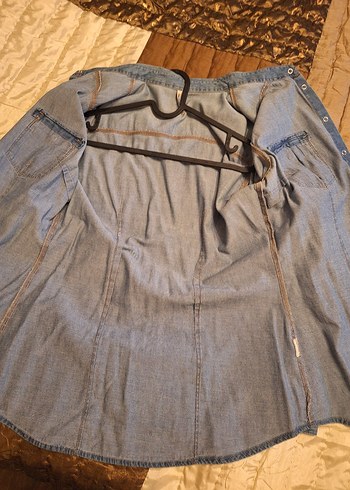 Mavi Denim Düğmeli Kadın Gömlek - Görsel 4