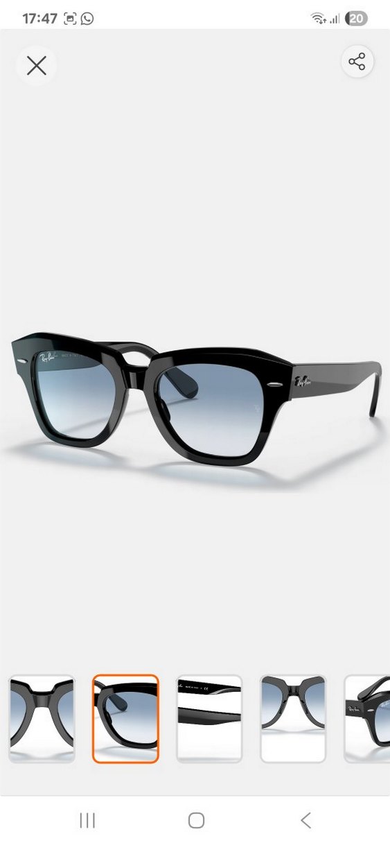 Ray-Ban Kadın Gözlük Mavi Degrade Camlı - Görsel 2