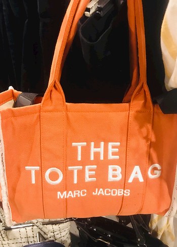 Marc Jacobs Turuncu Baskılı Fermuarlı Kadın Çanta