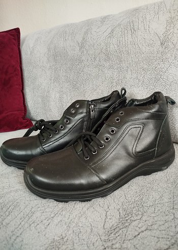 Fermuarlı Siyah Erkek  Bot hiç giyilmedi - Görsel 2