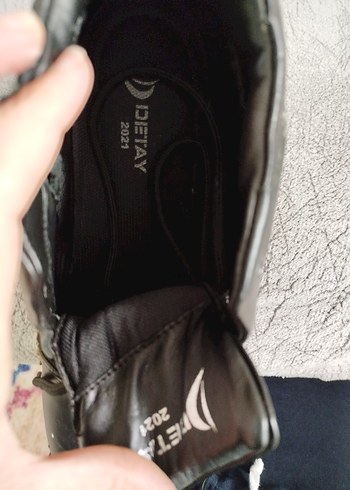 Fermuarlı Siyah Erkek  Bot hiç giyilmedi - Görsel 3