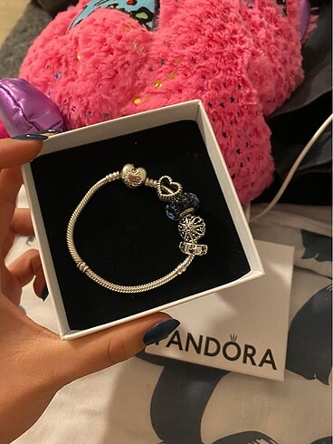 Pandora pandora kalp klips bileklik