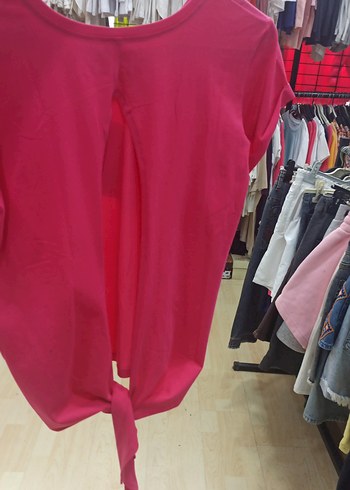 Select Kadın Pembe Kısa Kollu Mini Tişört