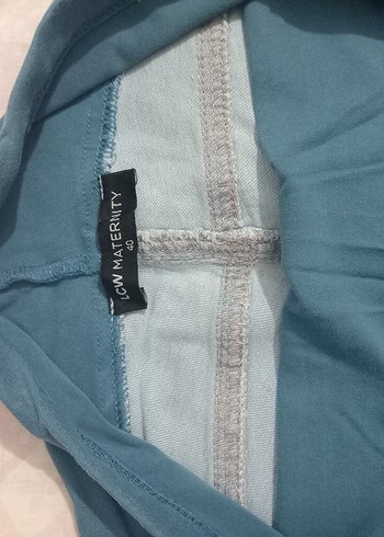 Mavi Hamile Kot Pantolon - Görsel 2