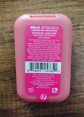 Beden Renk Nyx Pastel Pembe Buttermelt Allık
