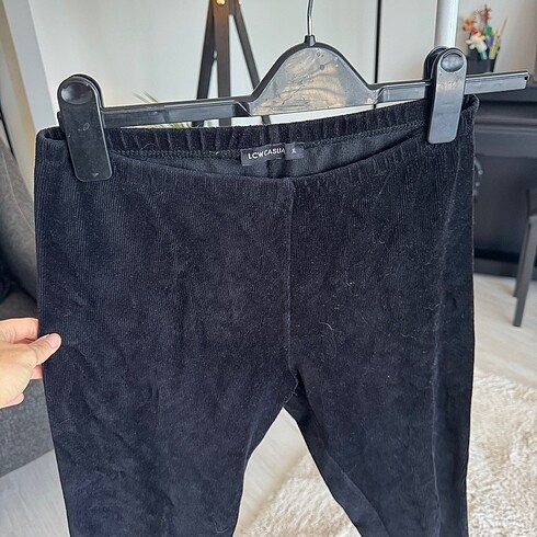 xl Beden LC Waikiki Kadife Siyah Tayt