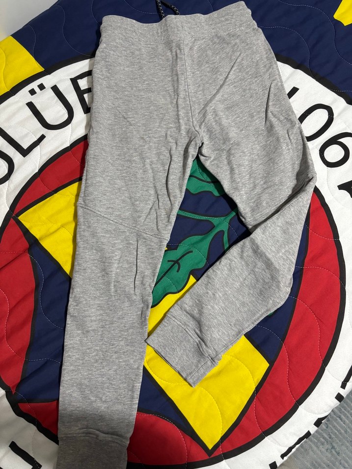 Gri Erkek Çocuk Rahat Kesim Eşofman Altı - Görsel 4