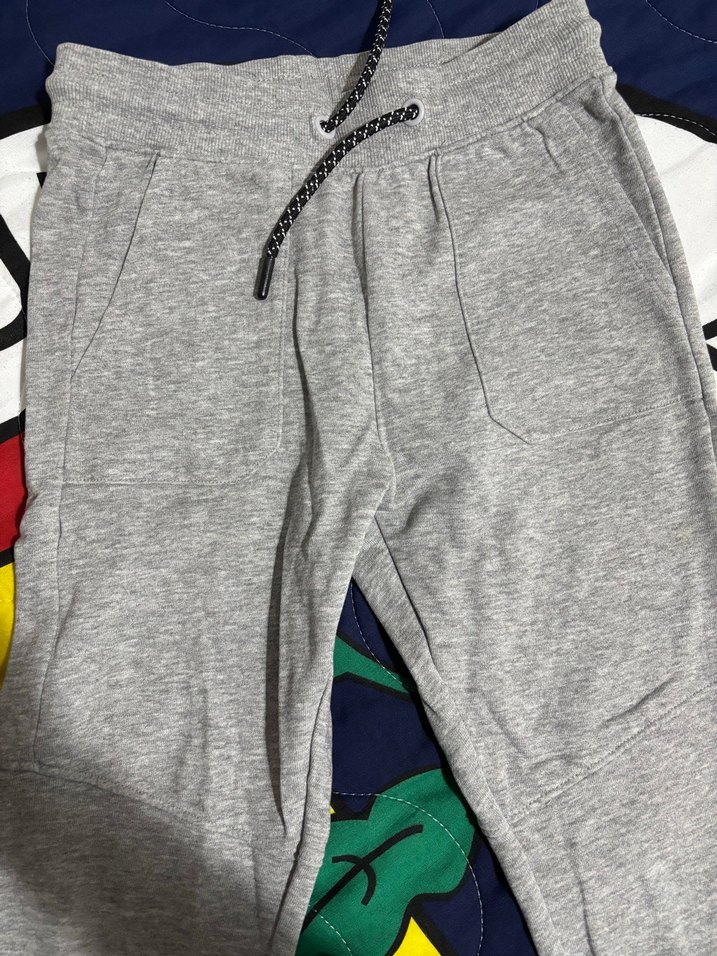 Gri Erkek Çocuk Rahat Kesim Eşofman Altı - Görsel 2