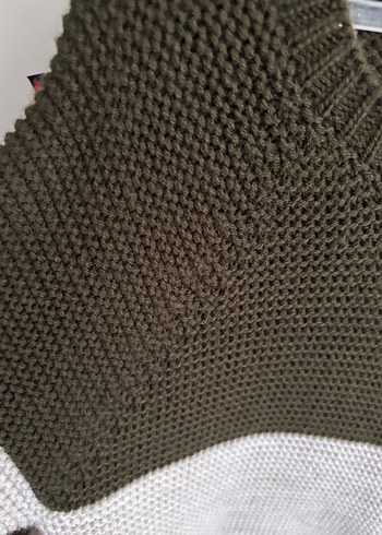 Gri Renkli Örgü çocuk Kazak - Görsel 2